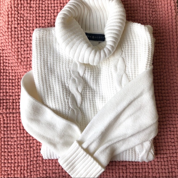 ❤️ KAREN SCOTT White Turtleneck 🥰 - Picture 1 of 7